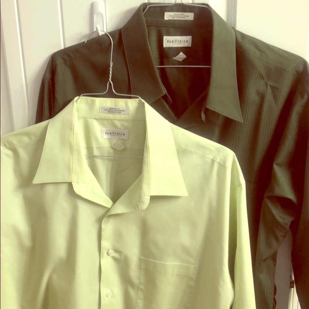 Two VanHuesen, men’s dress shirts - never worn!